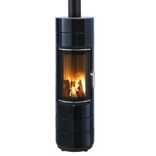 Krbová kamna Leda PEPPA, modro černý smalt